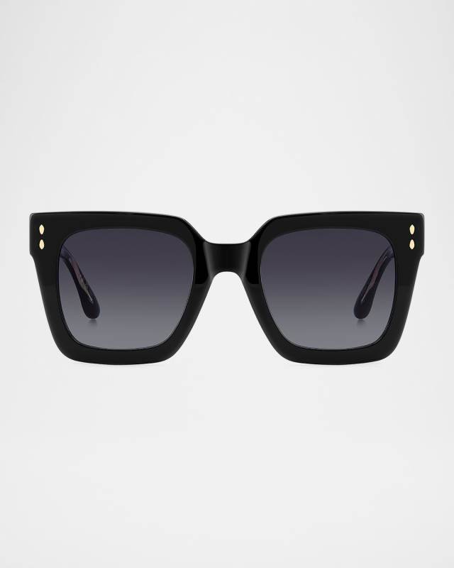Logo Square Acetate Sunglasses